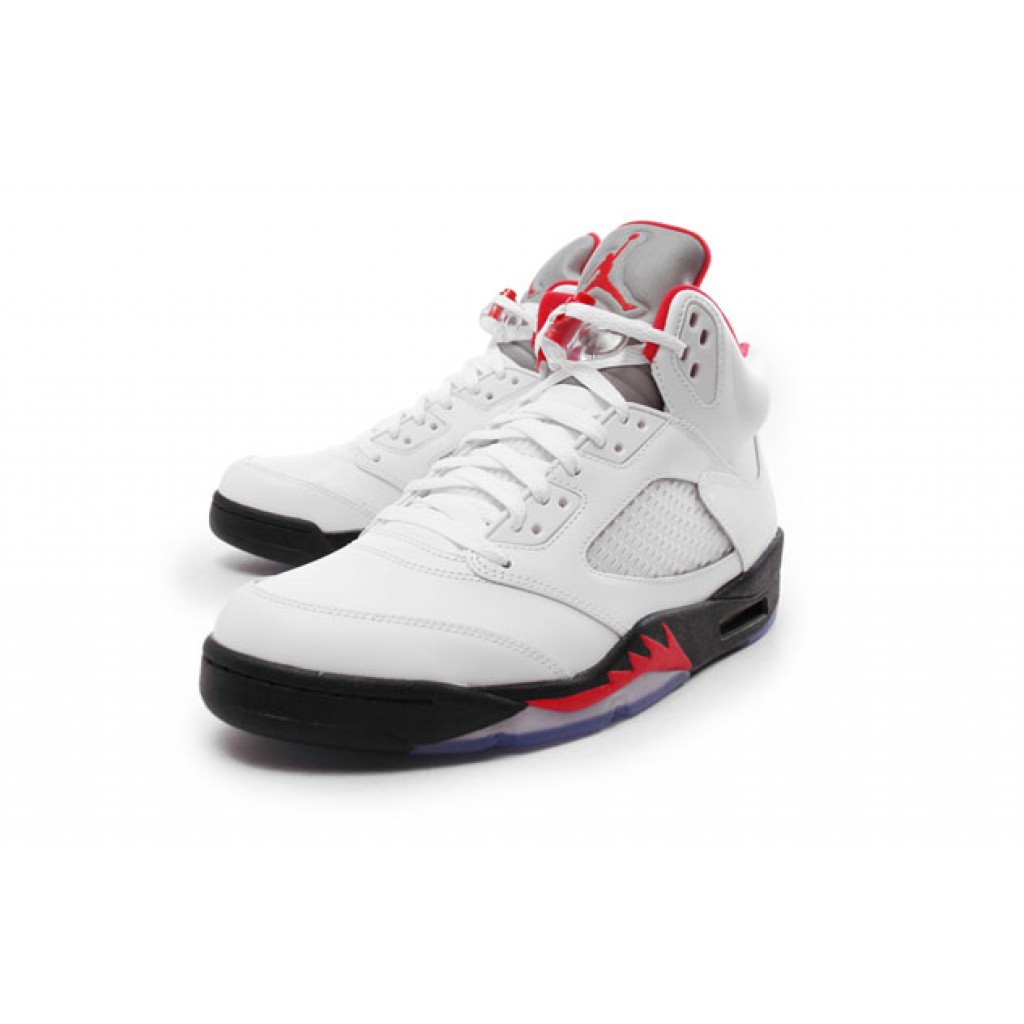 white and red 5's